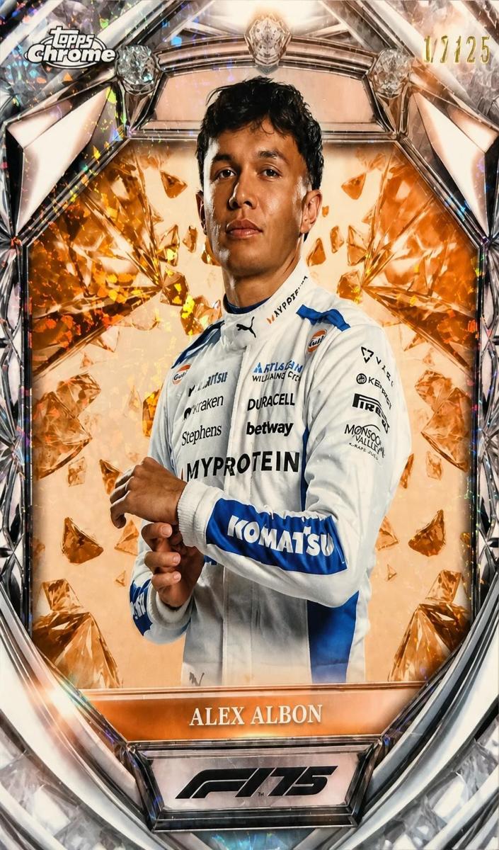 2025 Alex Albon [Orange Mini-Diamond Refractor] #D75-17