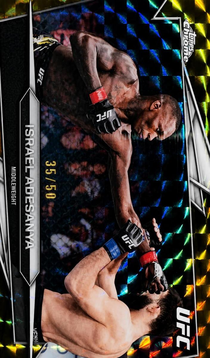 2026 Israel Adesanya [Gold Geometric Refractor] #197