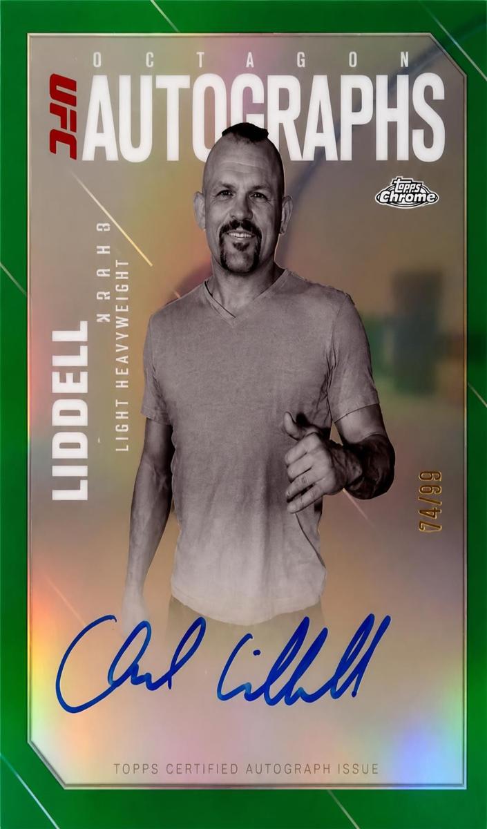 2025 Chuck Liddell [Green Refractor] #OLA-CL