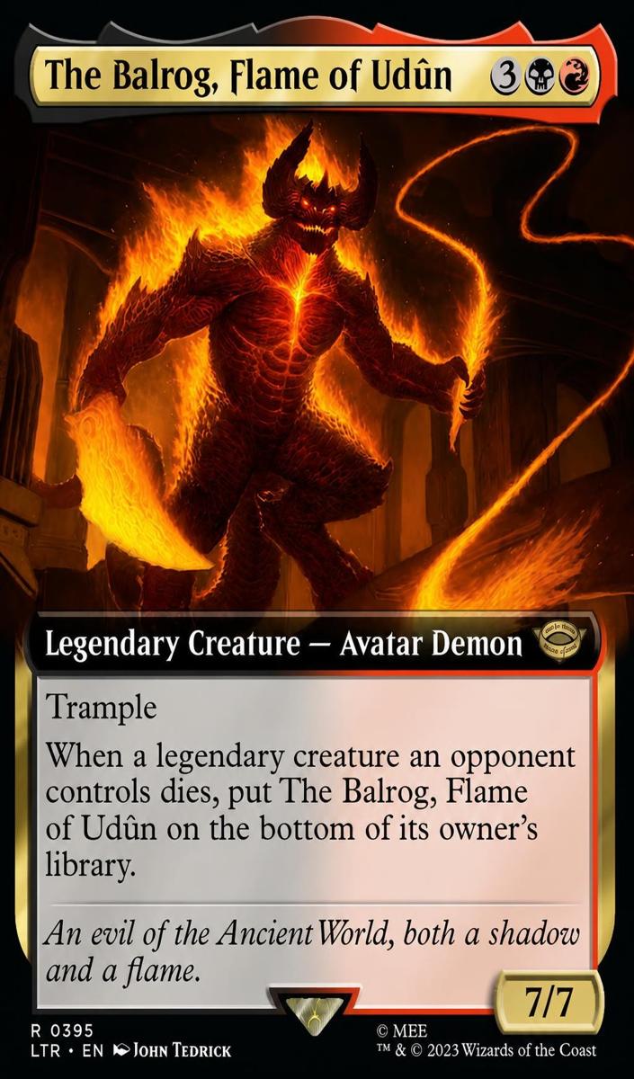 2023 The Balrog, Flame of Udun [Extended Art] #395