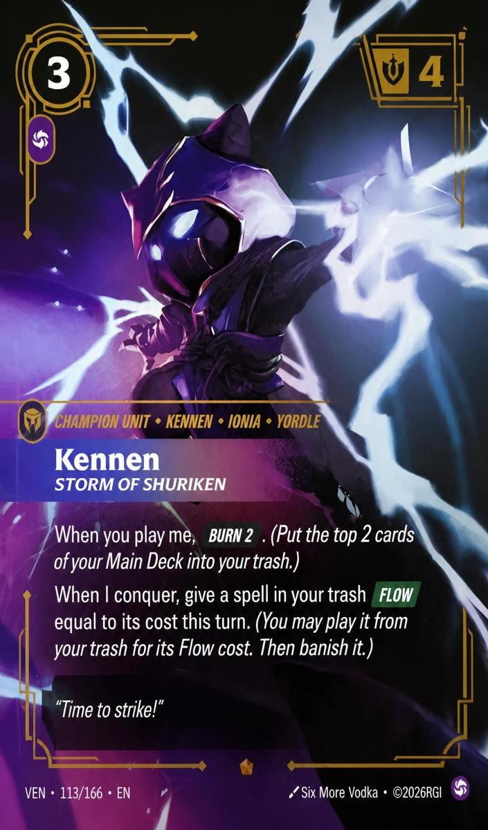 2026 Kennen, Storm of Shuriken [Foil] #113