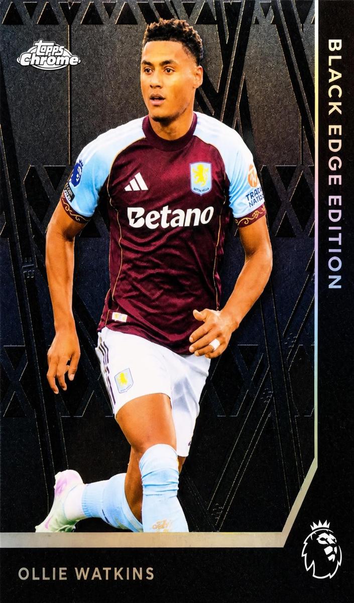 2026 Topps Chrome Premier League Ollie Watkins #BLK-20 card