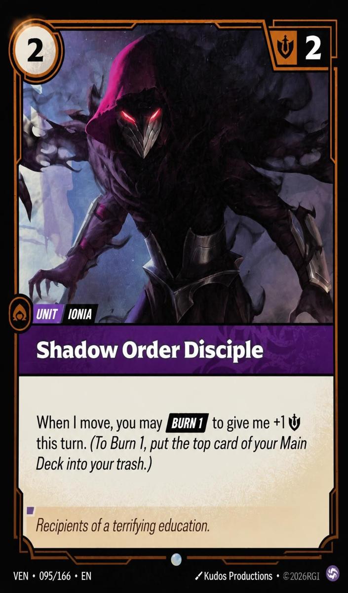 2026 Shadow Order Disciple [Foil] #95