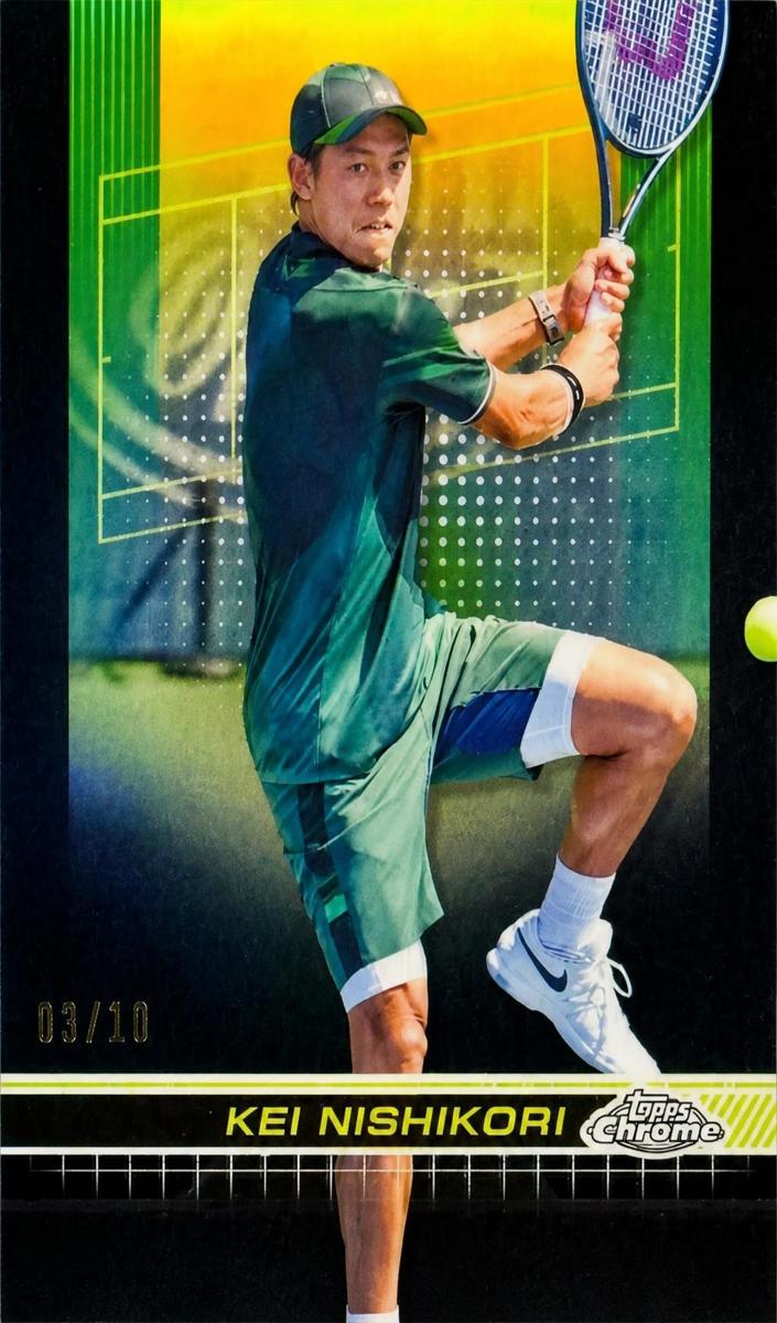 2024 Topps Chrome Kei Nishikori #135 card