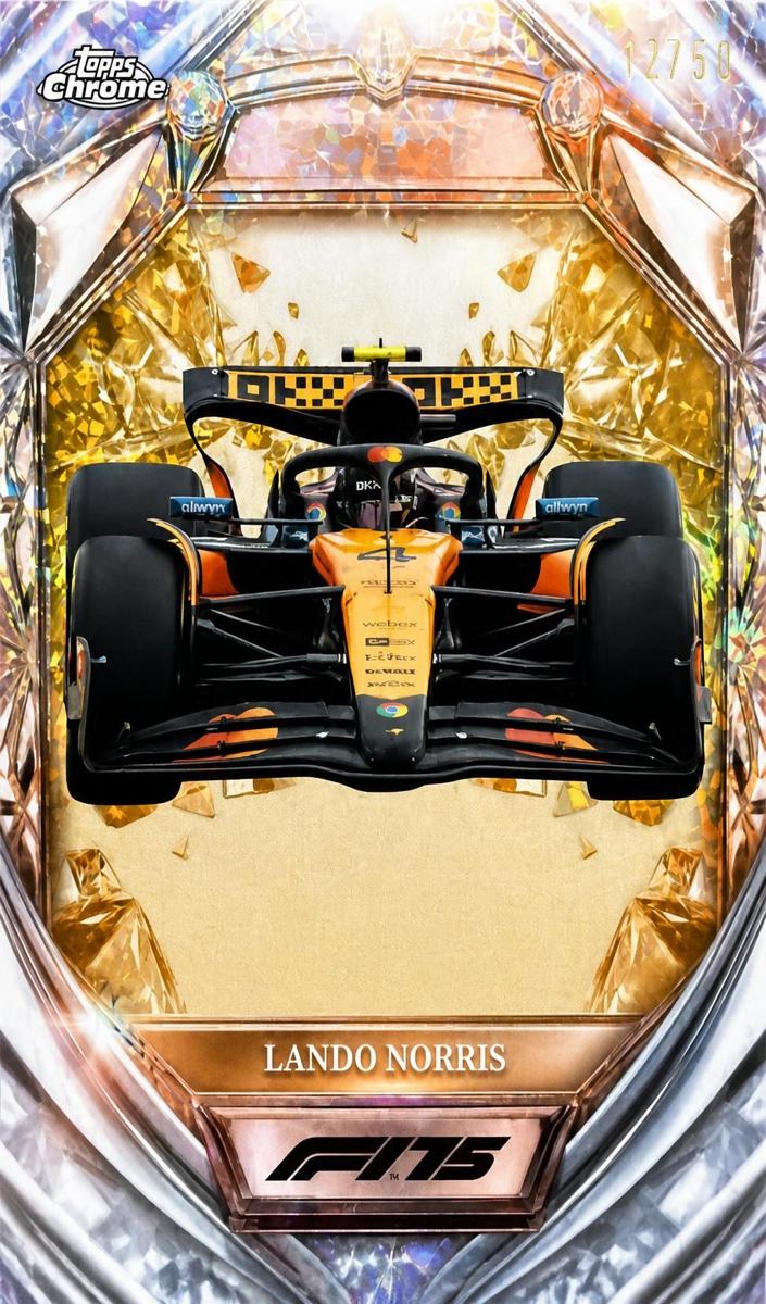 2025 Lando Norris [Gold Mini-Diamond Refractor] #D75-25
