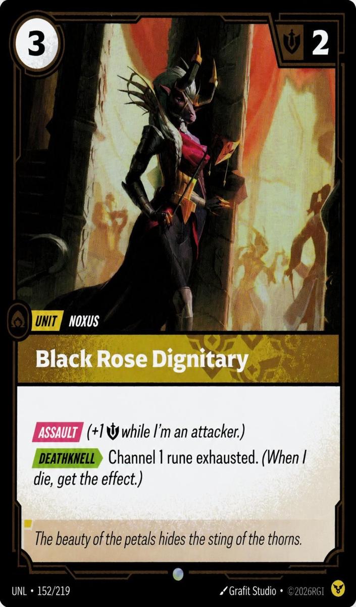 2026 Black Rose Dignitary [Foil] #152