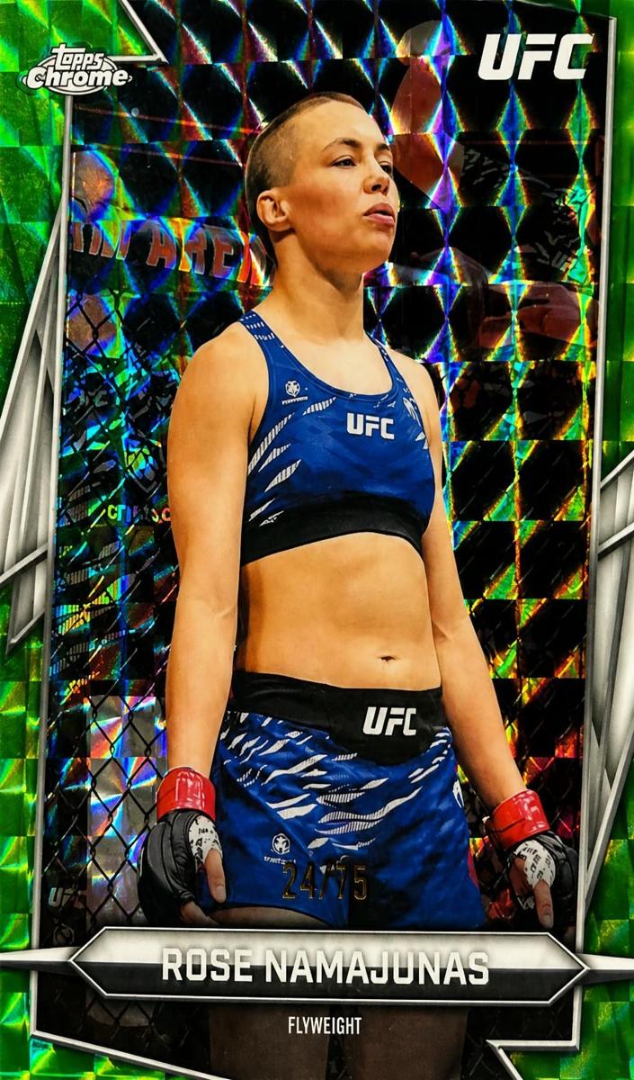 2026 Rose Namajunas [Green Geometric Refractor] #87