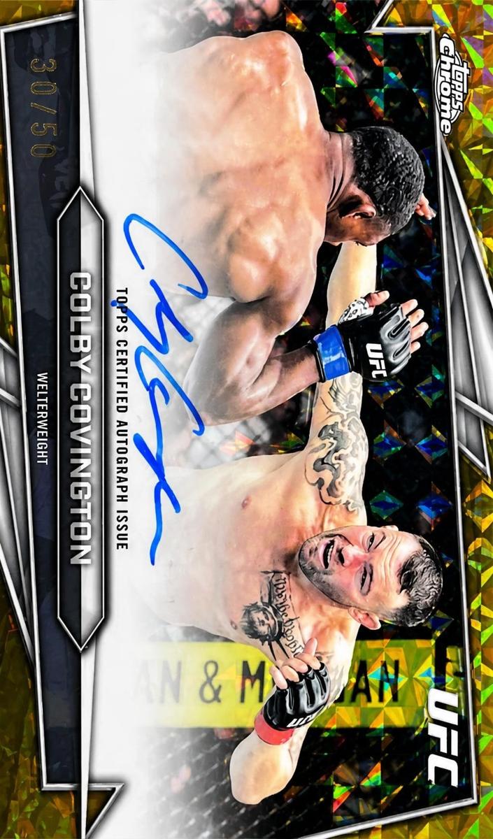 2026 Colby Covington [Gold Geometric Refractor] #BAV-CC