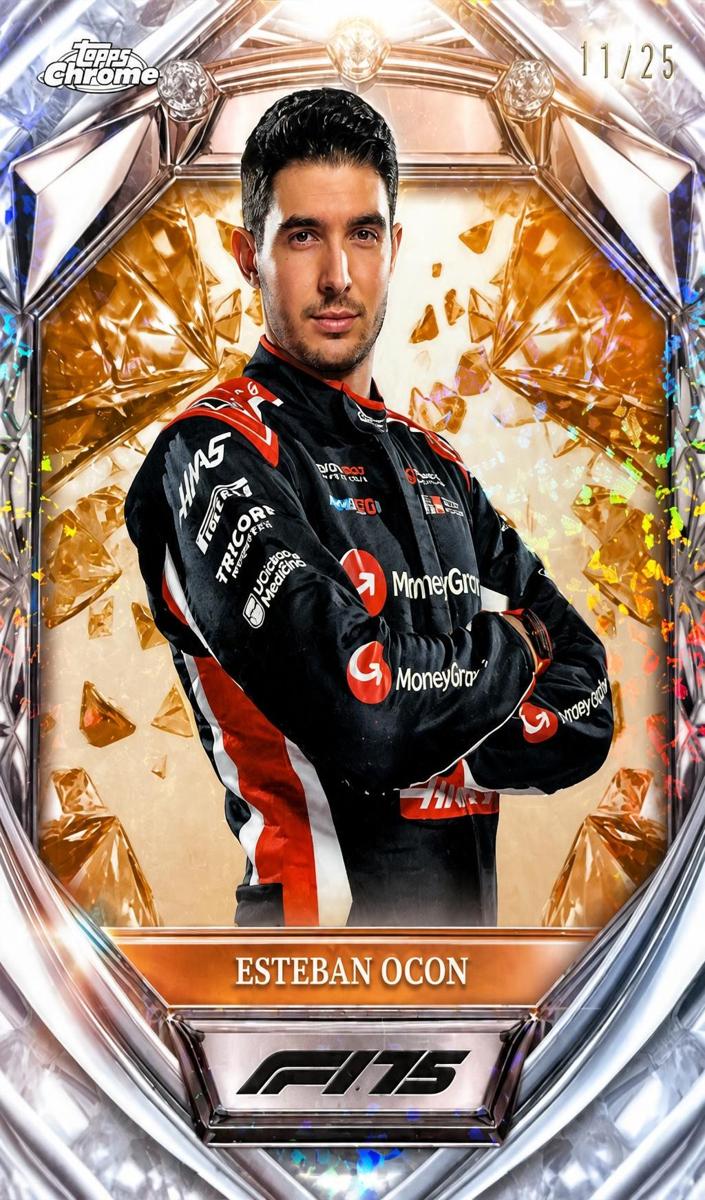 2025 Esteban Ocon [Orange Mini-Diamond Refractor] #D75-13
