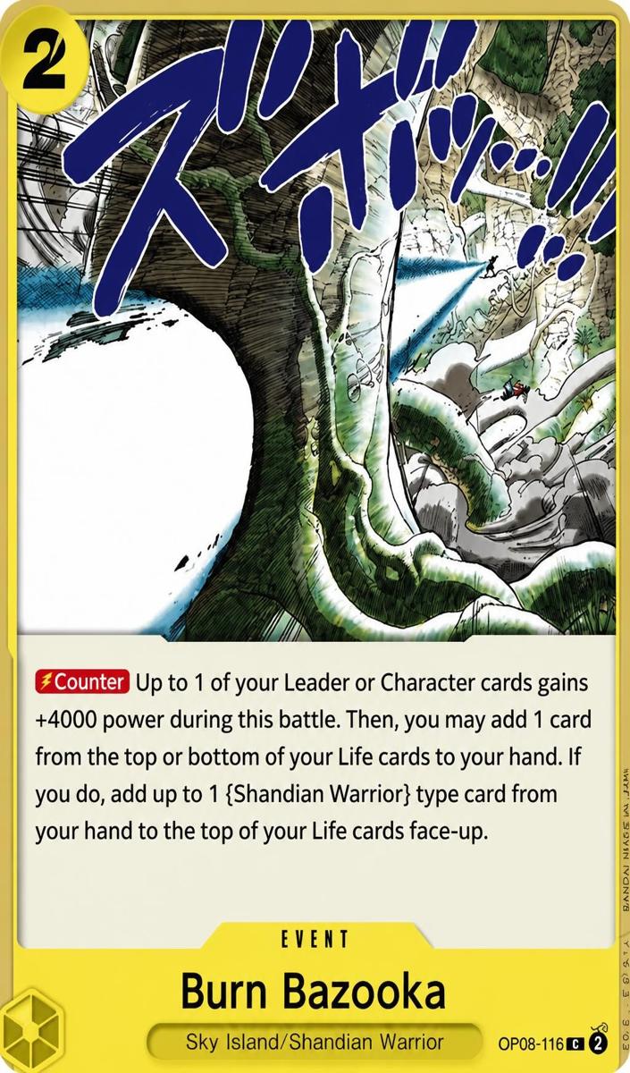 2024 Burn Bazooka [Pre-Release] #OP08-116