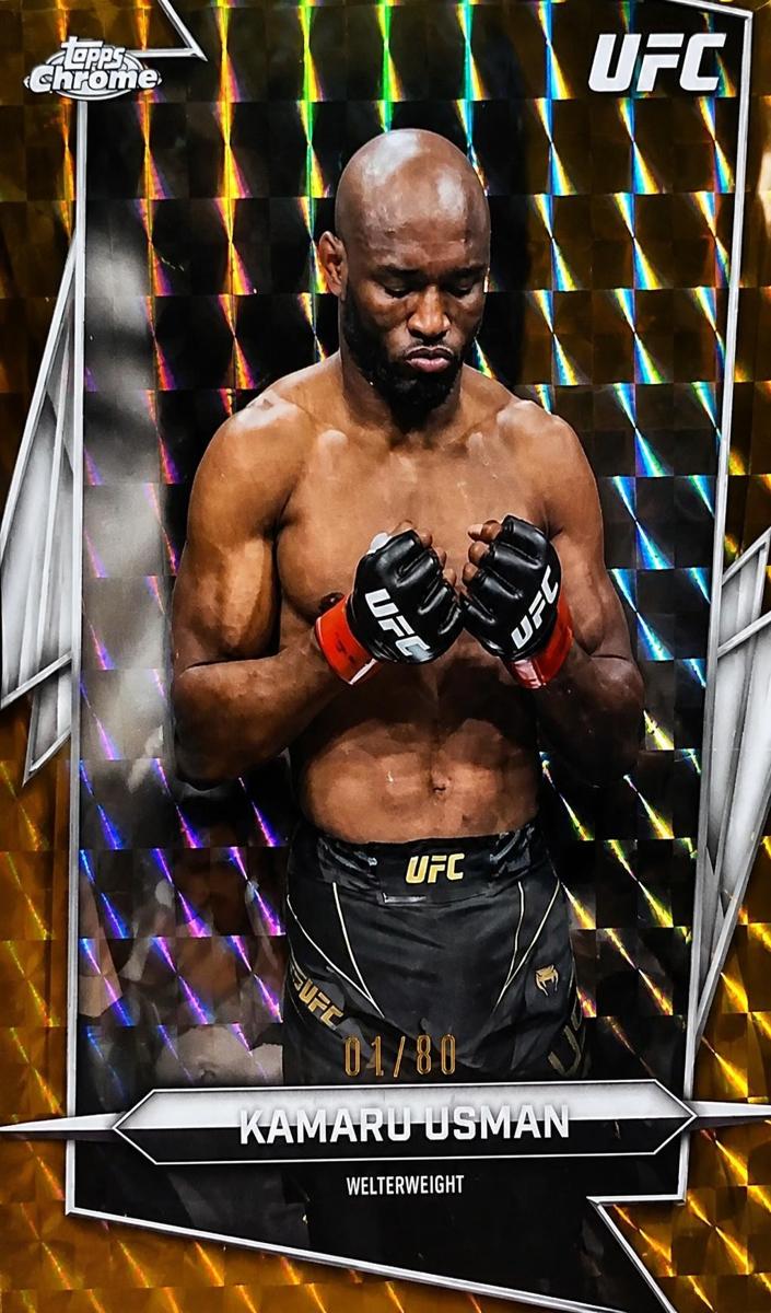 2025 Kamaru Usman [Gold Geometric Refractor] #27