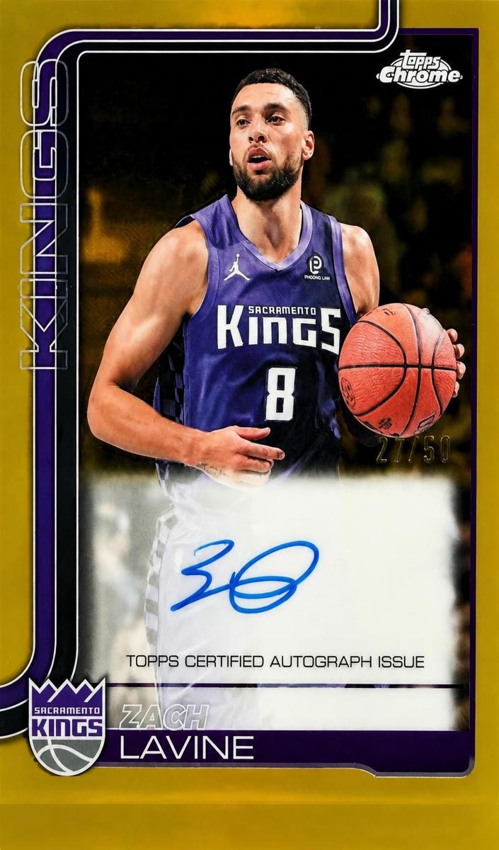 2025 Topps Chrome Update Zach Lavine #TCA-ZL card