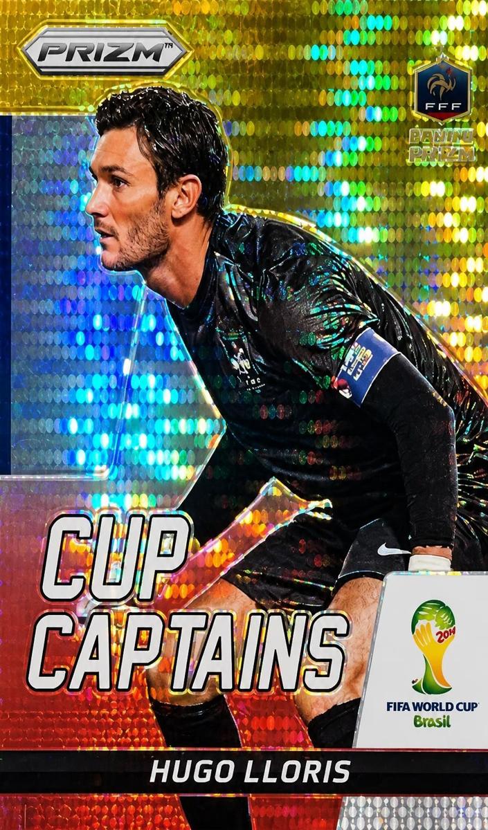 2014 Panini Prizm World Cup Hugo Lloris [Yellow & Red Pulsar] #13 card