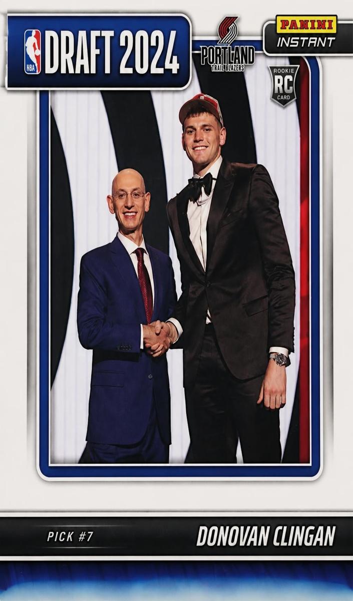 Donovan Clingan - 2024 Panini Instant NBA Draft Night Basketball