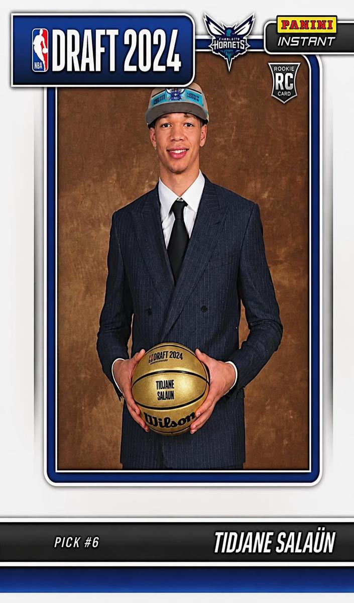 Tidjane Salaun - 2024 Panini Instant NBA Draft Night Basketball