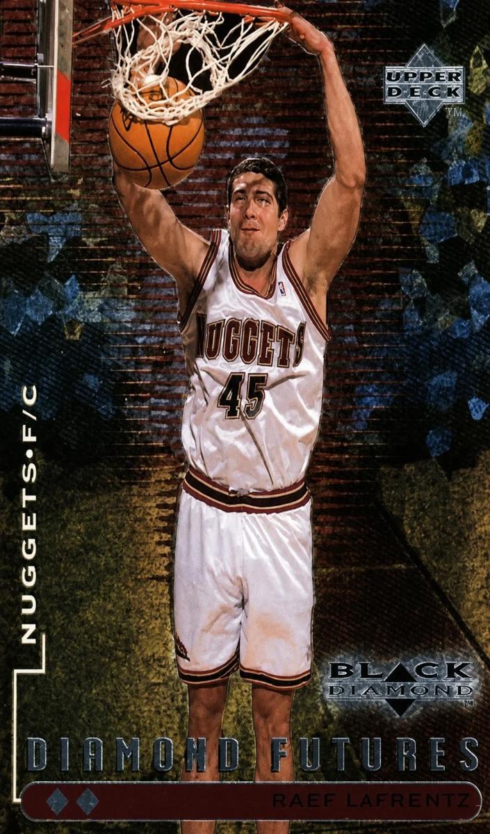 1998 Upper Deck Black Diamond Raef Lafrentz #93 card