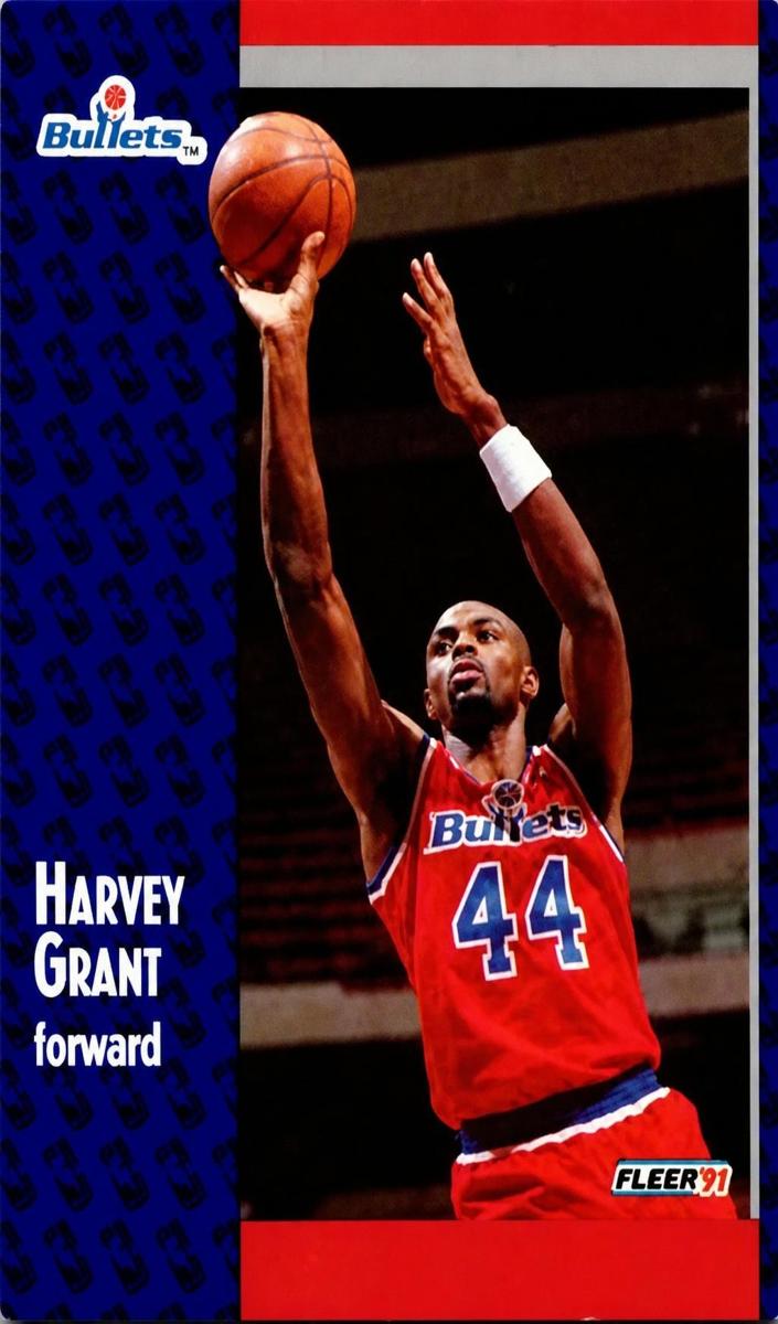 1991 Fleer Harvey Grant #207 card
