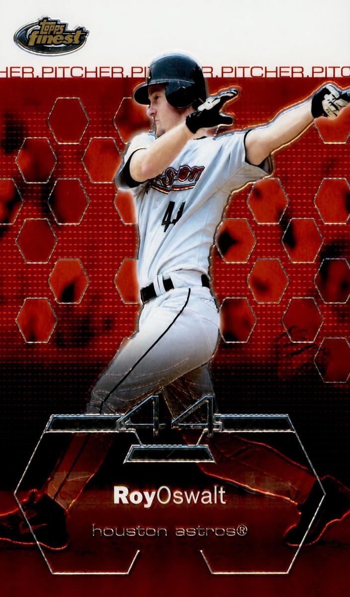 2003 Topps Finest Roy Oswalt #87 card