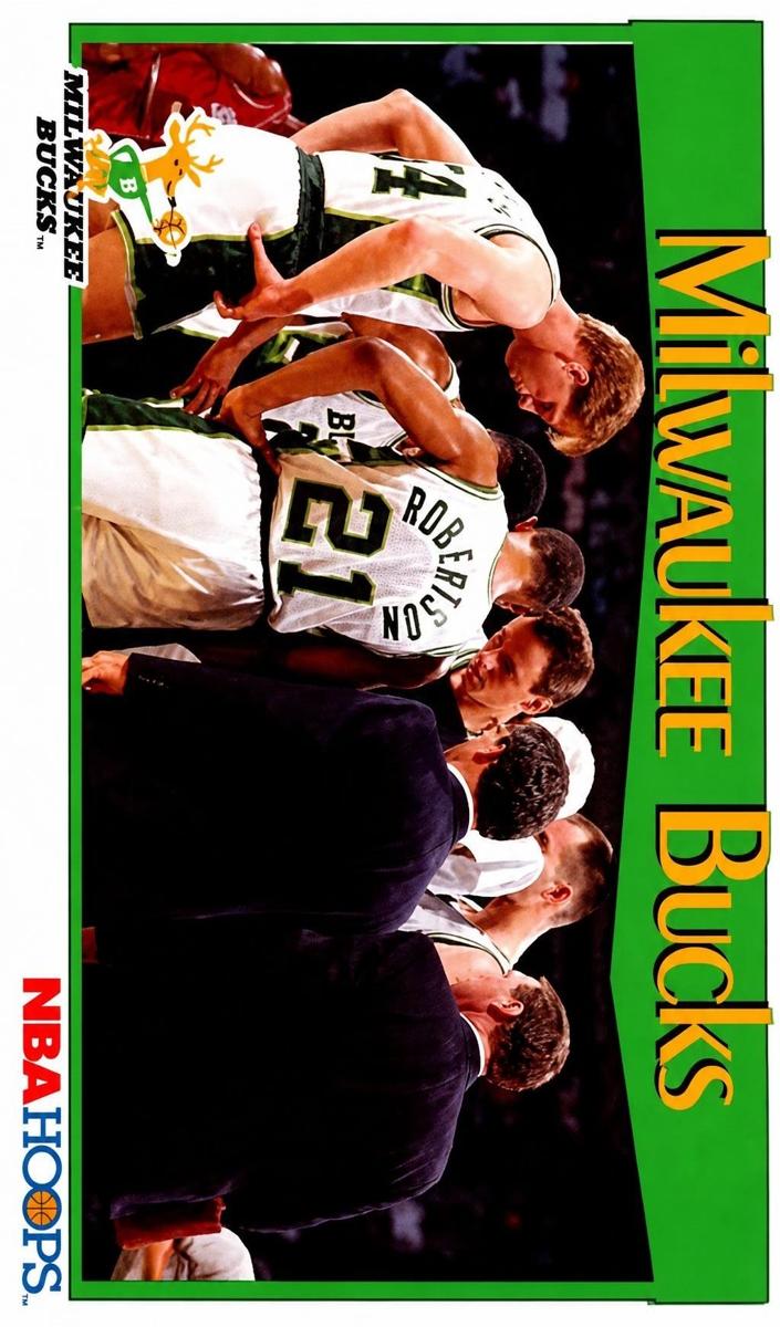 1991 Hoops Milwaukee Bucks #288 card