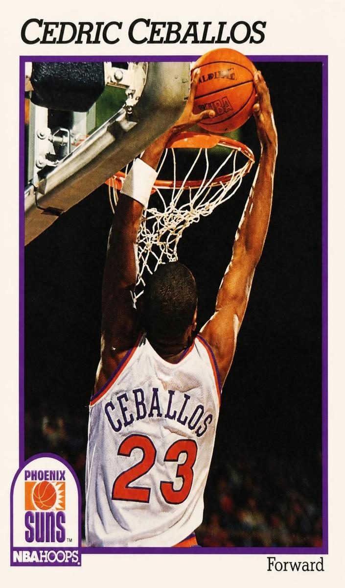 1991 Hoops Cedric Ceballos #417 card