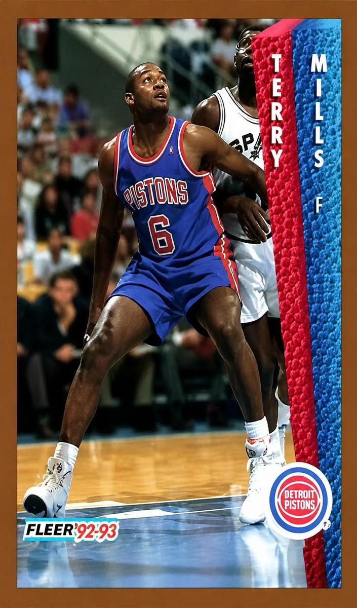 1992 Fleer Terry Mills #334 card