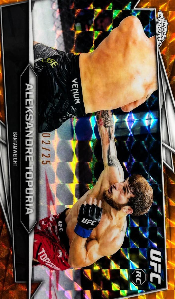 2026 Aleksandre Topuria [Orange Geometric Refractor] #187