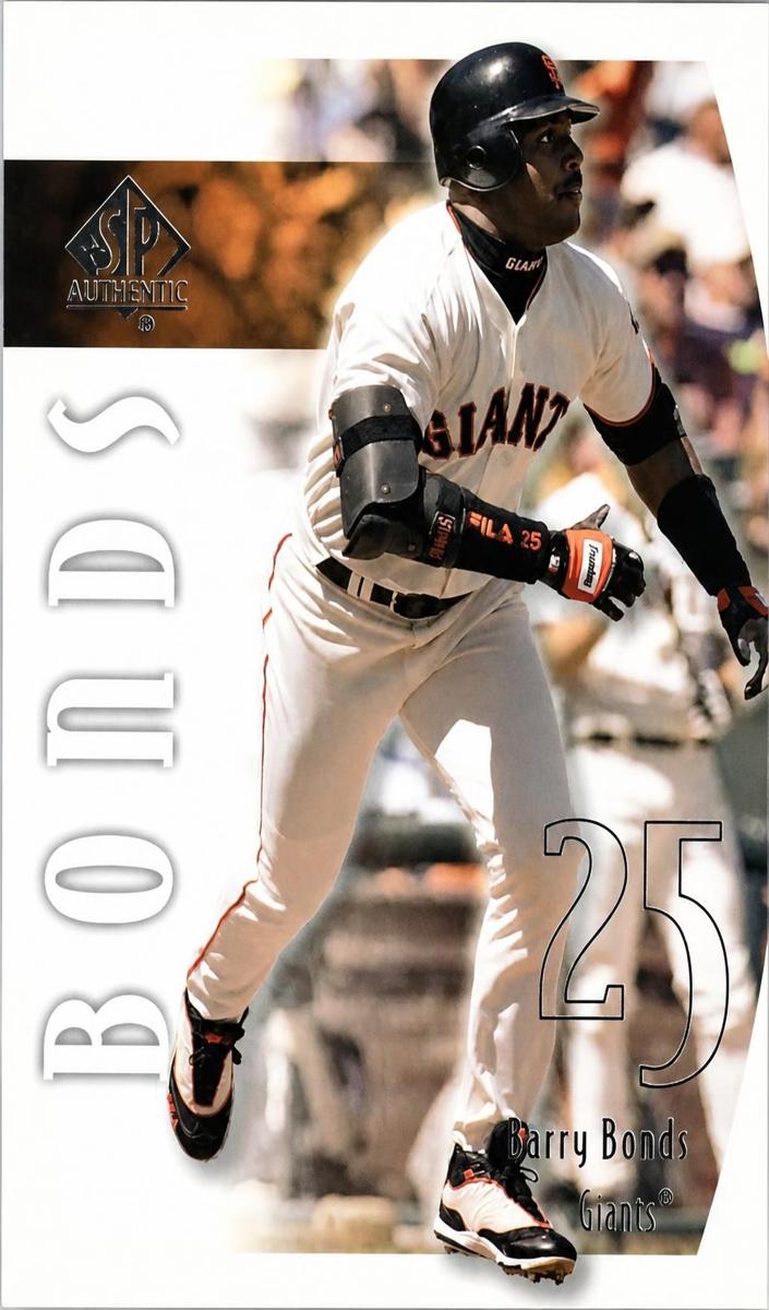 2002 SP Authentic Barry Bonds #68 card