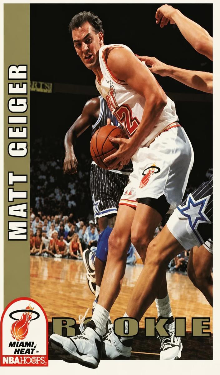 1992 Hoops Matt Geiger #412 card