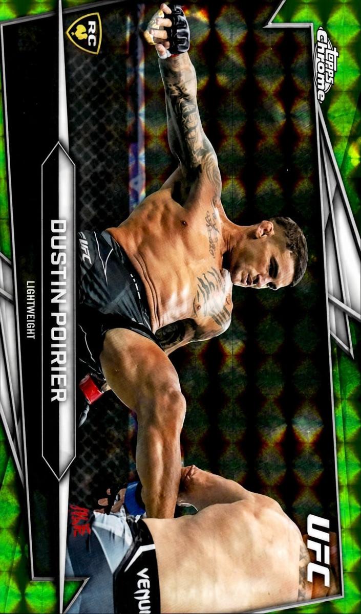 2026 Dustin Poirier [Green Geometric Refractor] #78