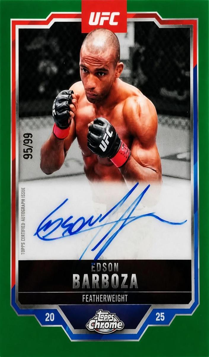 2025 Edson Barboza [Green Refractor] #CVA-EB