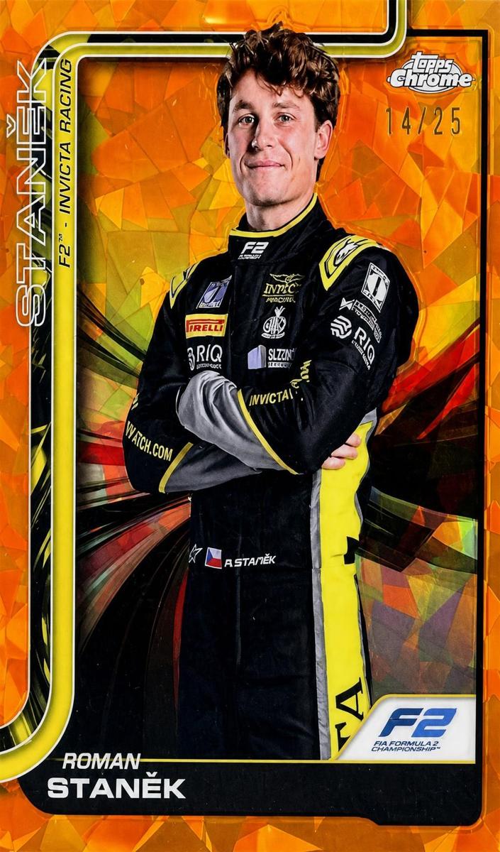 2025 Topps Chrome Sapphire F1 Roman Stanek #22 card