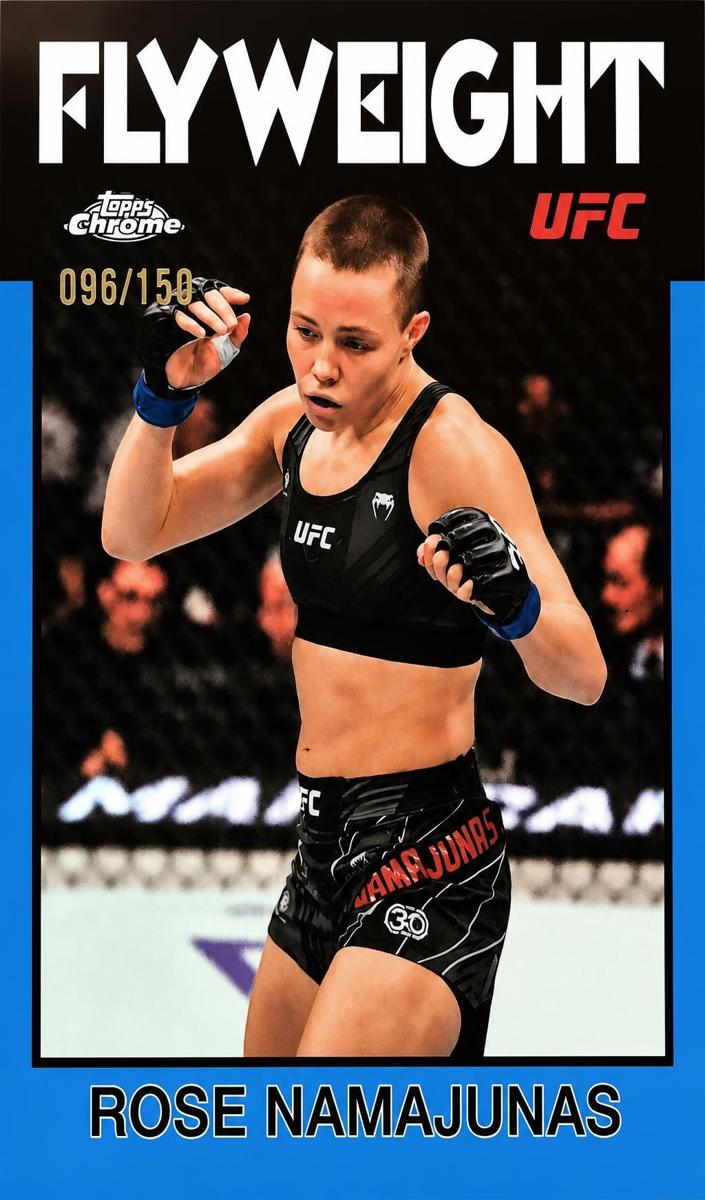 2026 Rose Namajunas [Blue Refractor] #86-12