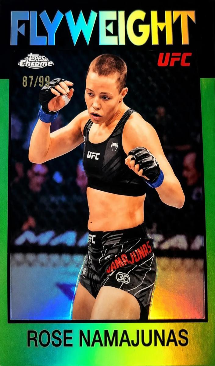 2026 Rose Namajunas [Green Refractor] #86-12
