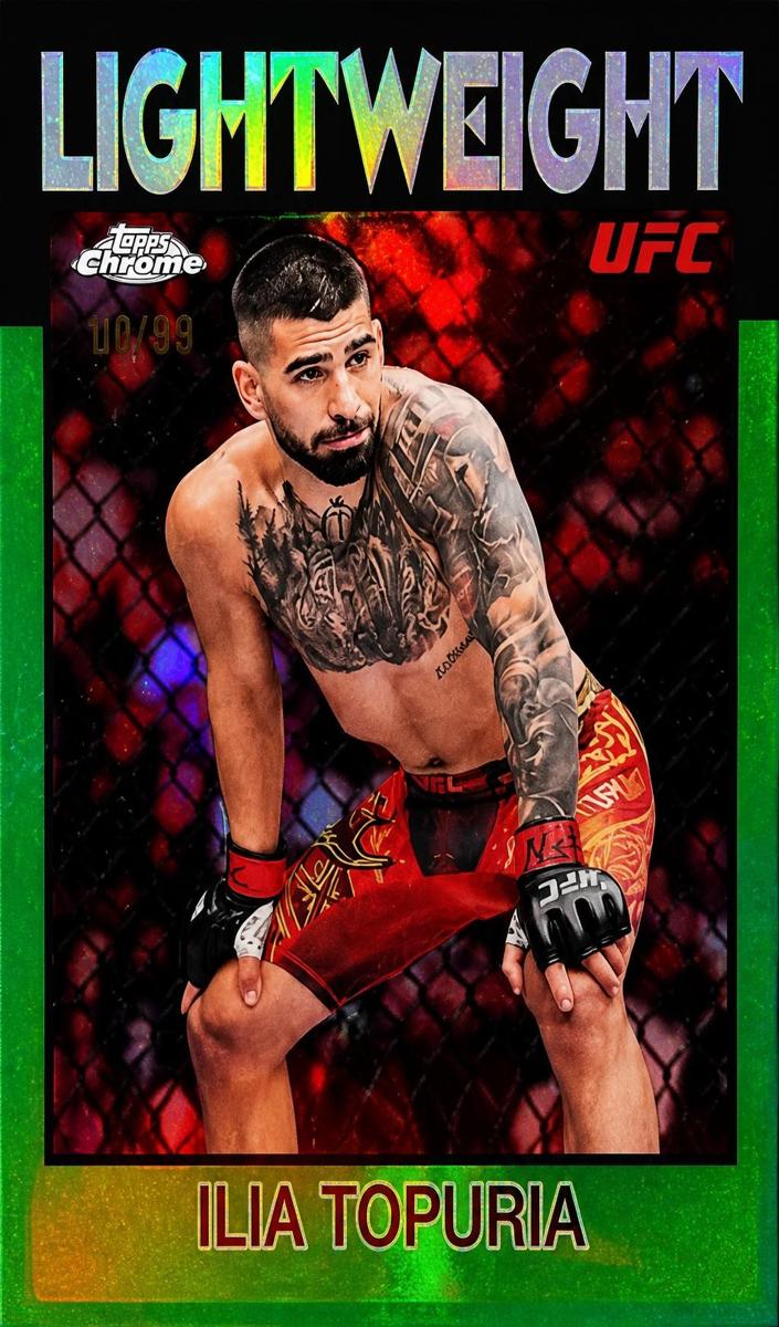 2026 Ilia Topuria [Green Refractor] #86-5