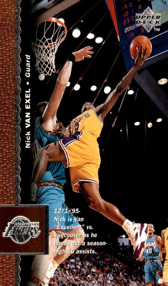 1996 Upper Deck Nick Van Exel #62 card