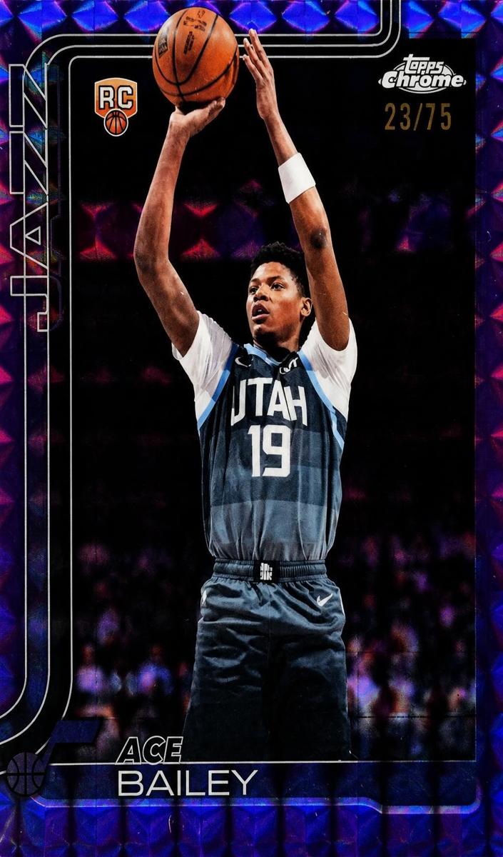 2025 Ace Bailey [Purple Geometric Refractor] #155