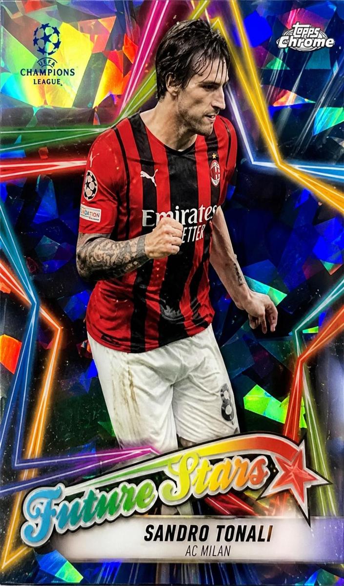 2021 Topps Chrome Sapphire UEFA Champions League Sandro Tonali #FS-15 card