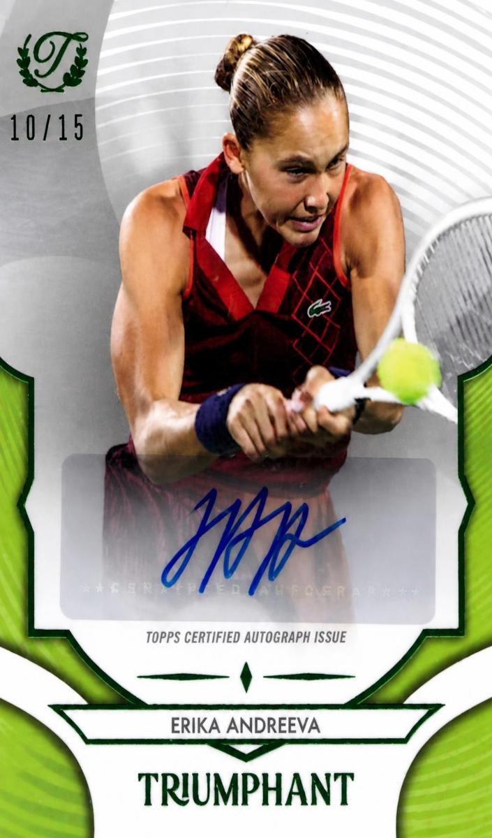 2025 Erika Andreeva [Tennis Ball Yellow Foil] #59-A