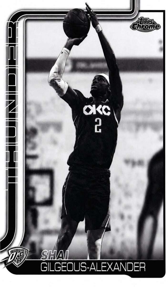 2025 Shai Gilgeous-Alexander [Negative Refractor] #10