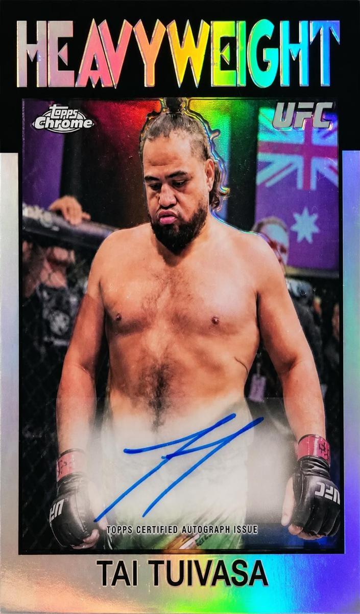 2026 Topps Chrome UFC 1986 Signature Tai Tuivasa #86S-TU card