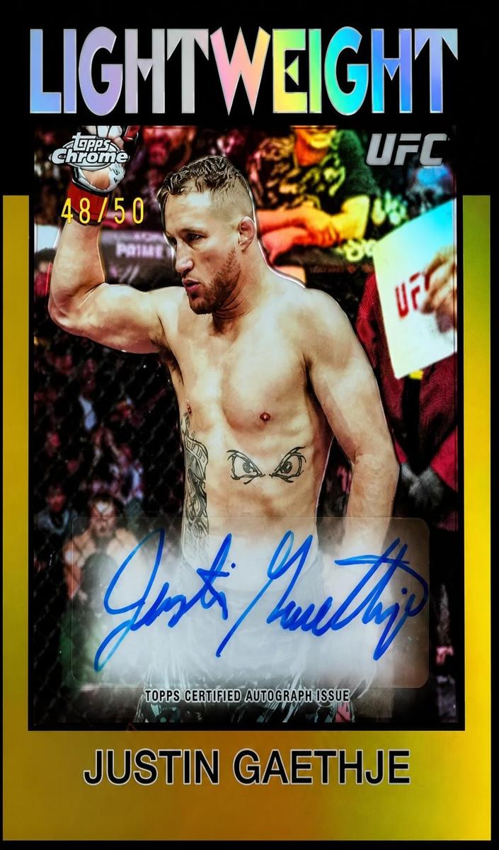 2026 Justin Gaethje [Gold Refractor] #86S-JG