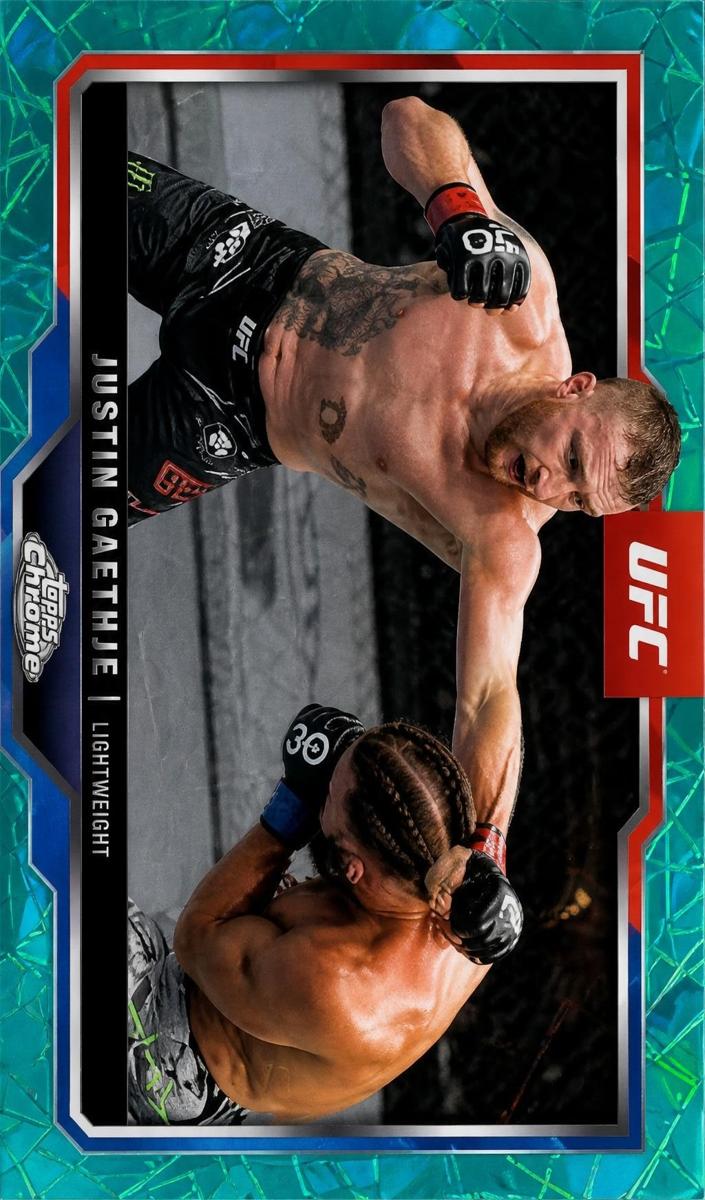 2025 Justin Gaethje [Teal Lazer Refractor] #138