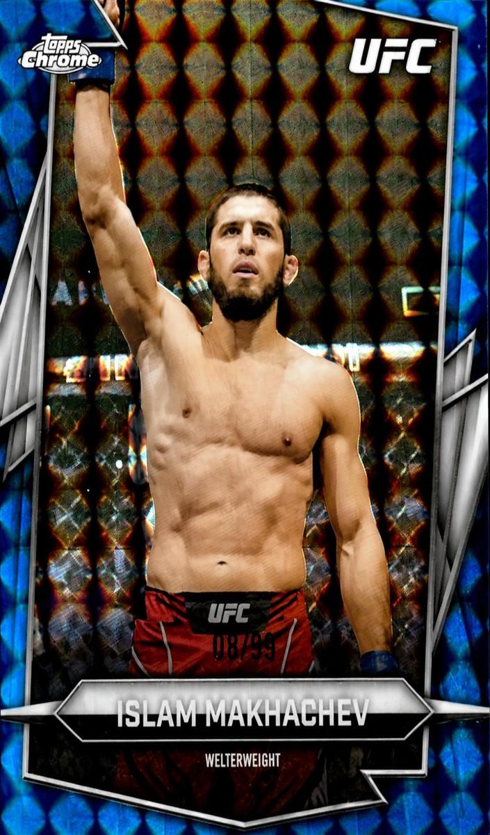 2026 Islam Makhachev [Blue Geometric Refractor] #47