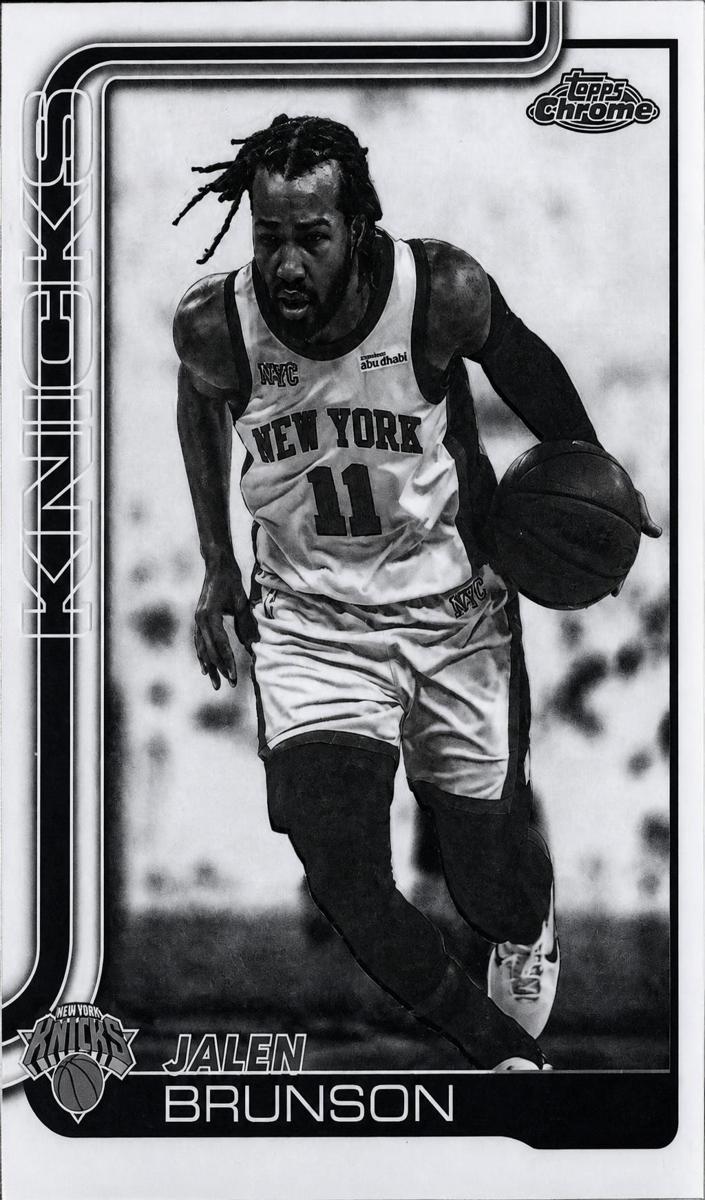 2025 Jalen Brunson [Negative Refractor] #20