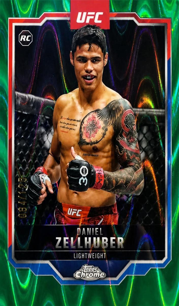 2025 Topps Chrome Daniel Zellhuber [Blue Refractor] #189 card