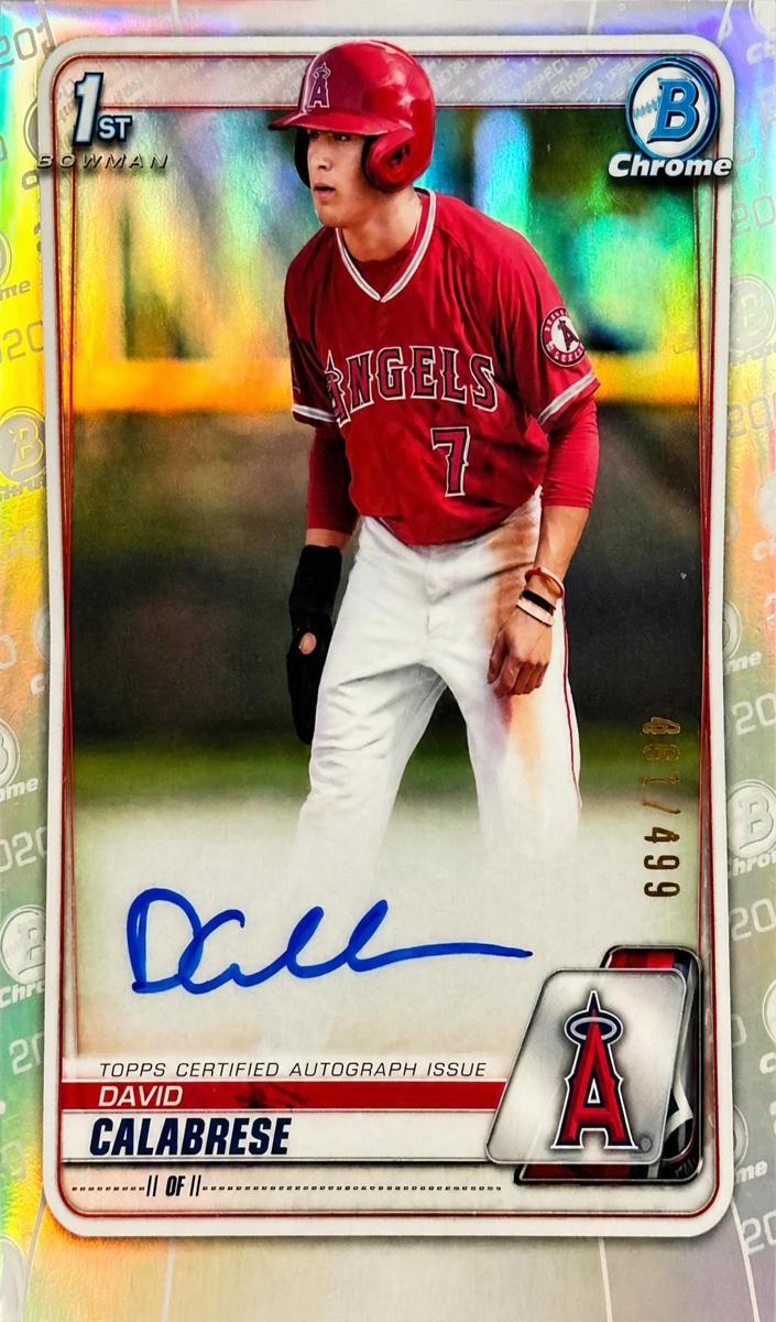 2020 David Calabrese [Refractor] #CDA-DC