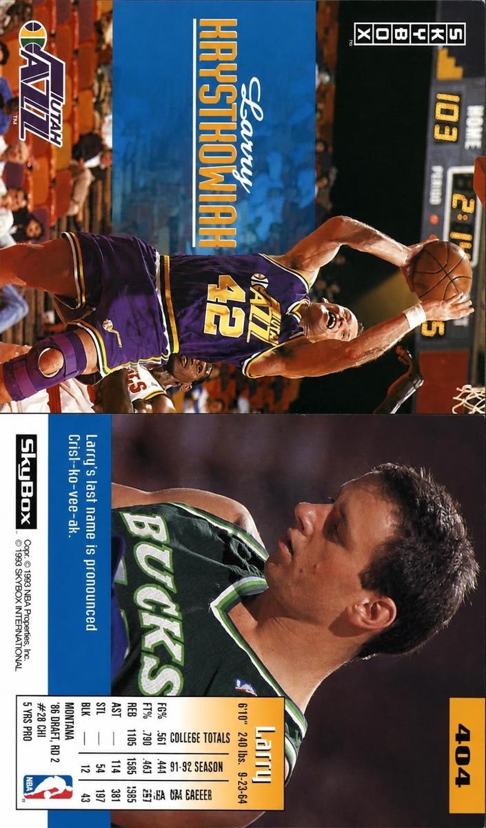 1992 Larry Krystkowiak #404