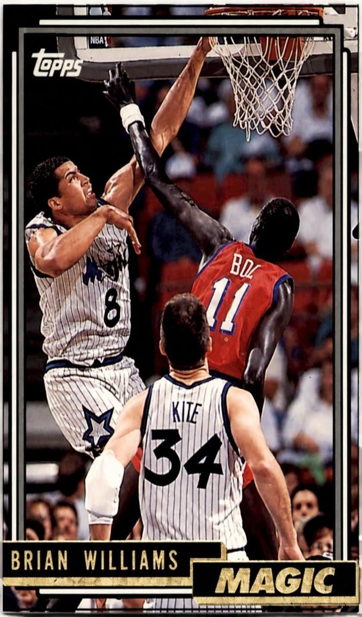 1992 Topps Brian Williams #55 card
