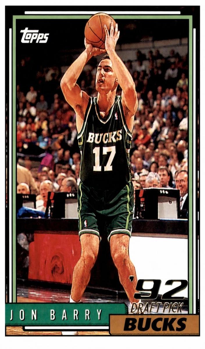 1992 Topps Jon Barry #348 card