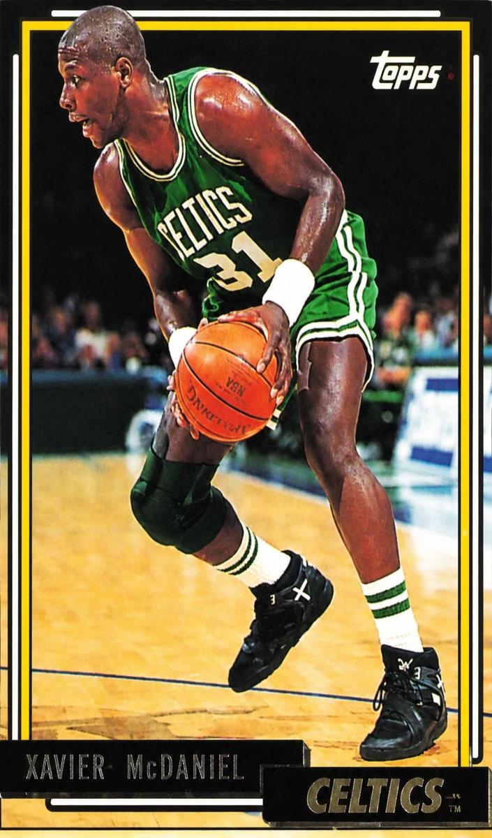 1992 Topps Xavier McDaniel [Gold] #293 card